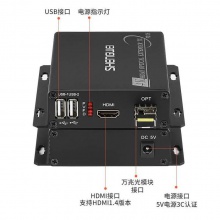 胜为压缩全高清HDMI视频光端机1路4K视频+USB LC接口10KM一对